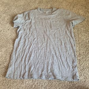 casual trendy grey shirt with pocket